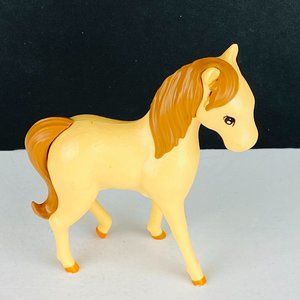 Unmarked Tan Brown Horse Pony Toy Figure Kids Pretend Play